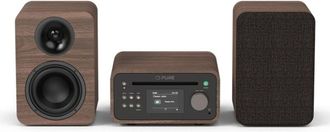 Pure Classic Stereo Mini Microcadena De M&uacute;sica Para Uso Dom&eacute;stico 40 W Marr&oacute;n, Nuez