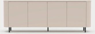 Calicosy Aparador Buffet Moderno De 4 Puertas Para Sal&oacute;n Y Comedor Lido