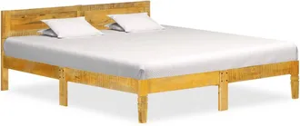 vidaXL Estructura De Cama Sin Colch&oacute;n Madera Maciza De Mango 180 Cm Vidaxl