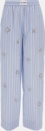 Des_Phemmes Pantaloni A Righe Con Decorazioni