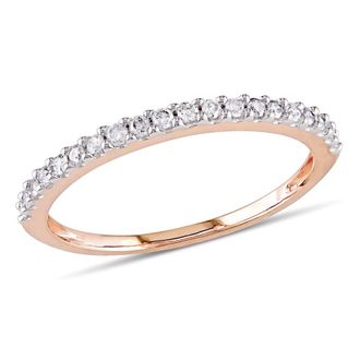 Amour 1/5 CT TW Diamond Anniversary Band In 10K Rose Gold