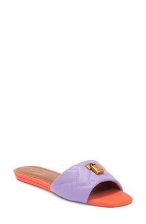 Kurt Geiger Brixton Lock Slide Sandal in Purple/Orange at Nordstrom Rack, Size 6.5Us / 36.5Eu