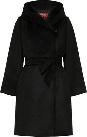 Max Mara Jassen, Dames, Zwart, S, Wol, Newmang Riemenjas