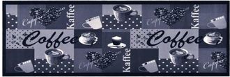 vidaXL Alfombra De Cocina Lavable Coffee Azul 60x300 Cm Vidaxl