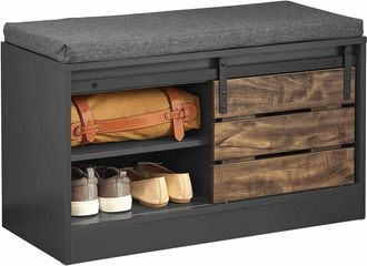 SoBuy Sobuy - Hallway Shoe Bench Shoe Cabinet Shoe Rack with Sliding Door,FSR120-HG