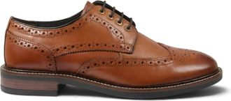 John White Herenschoenen van bruin leer met vleugelneus en vetersluiting - Stokes