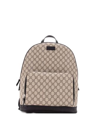 Gucci Zip Pocket GG Coated Canvas Medium backpack - women - Fabric - One Size - Brown
