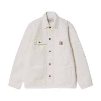 Carhartt Work in Progress Carhartt Wip, Light Jackets, male, Beige, Size: L Michigan Coat