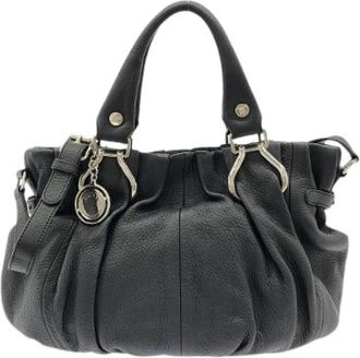 Celine Pre-owned Handbags, female, Black, Size: ONE SIZE Pre-owned Pillow Small Leather Bag