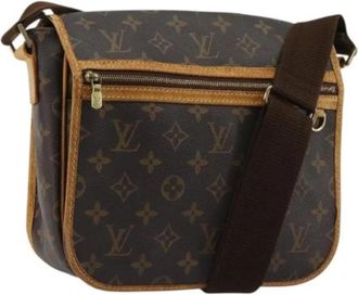 Louis Vuitton Pre-owned Monogram Shoulder Bag M40044 - Dames - Vintage Schoudertas - Bruin - ONE Size - Leer - Vintage