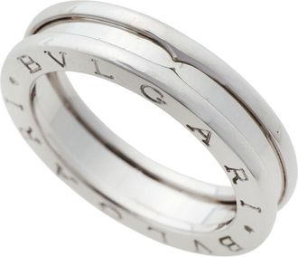 Bulgari White Gold White Gold (18K) Band Ring (Pre-Owned)