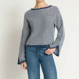 Nation Ltd Willow Sweater In Greenwich Navy Stripe