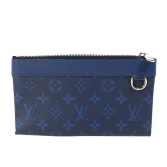 Louis Vuitton Pre-owned Clutch tas - Heren - Pre-owned - Blauw - Maat: ONE Size