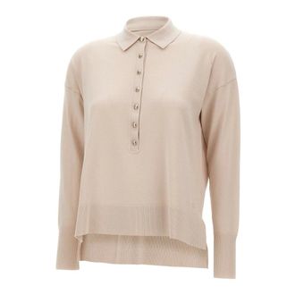 Elena Miro Dames, Truien, Beige, Maat: L Viscose