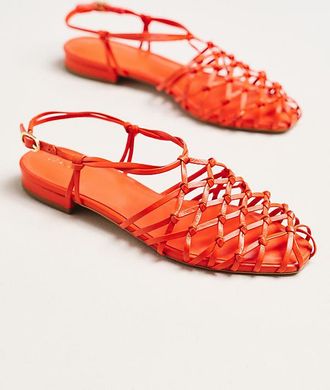 Maeve Woven Strappy Flat Sandals