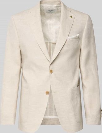 Carl Gross Carl Gross Regular Fit Sakko aus Leinen-Mix Modell Tebbo in Beige, Gr&ouml;&szlig;e 106