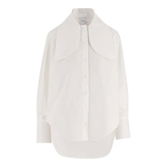 Patou Cotton-poplin Knotted Blouse - female - Patou - Shirts - White - L - Blouses & Shirts