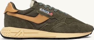 Autry SNEAKERS REELWIND LOW IN NYLON E SUEDE KAHKI E TAFFY