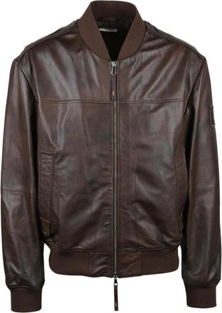 Dekker Ourgan Bomber - Heren - Bomber jackets - Bruin - 2XL - Leer - Jassen