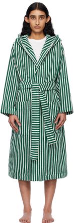 Tekla Green Terry Hooded Bathrobe from $255.00 - on Stylight