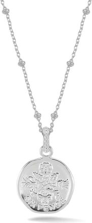 Dower & Hall Collana Lucky Sixpence - Argento