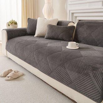 OEM Rewytaz, Coj&iacute;n Para Sof&aacute;, Extra Gruesa Y Antideslizante, Funda Para Sof&aacute;, Gris Oscuro, 90 X 210 Cm, Apta Para Sof&aacute;s De 2, 3 Y 4 Plazas