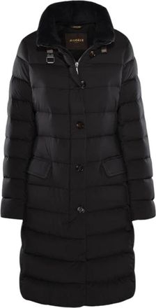 Moorer Vetiver-S3 Stijlvol Model - Dames - Dons jassen - Zwart - S - Jassen