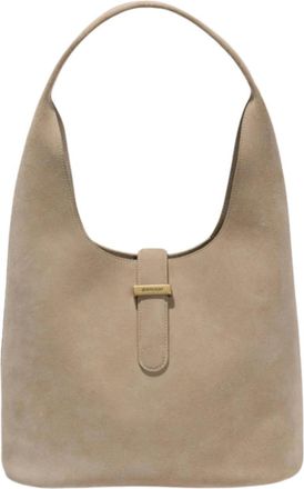 SIMKHAI Womens Khai Buckle Suede Hobo Bag In Desert