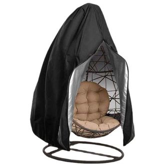 OEM Funda De Protecci&oacute;n Para Silla Colgante - Tejido Oxford 210d - Impermeable Y Resistente A Los Rayos Uv - Para Sillas Ovoides Hasta 190 X 115 Cm - Negr