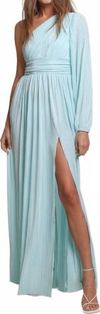 Line & Dot Indira Maxi Dress In Light Blue