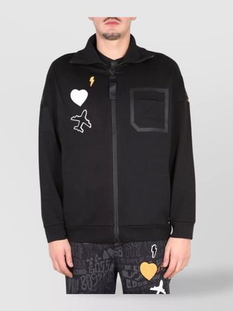 HUGO BOSS high neck zip sweatshirt