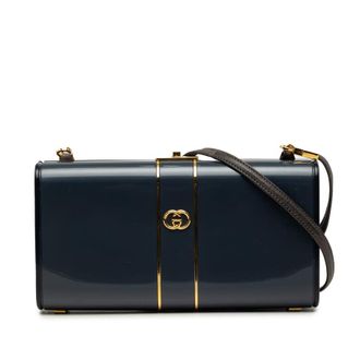 Gucci Pre-owned Gucci Patent Interlocking G Clasp Crossbody Ladies T1EO56SZI27EJPSM