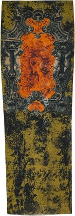 Jean Paul Gaultier Printed Mesh Midi Skirt - Multicoloured - S (UK8-10 / S)