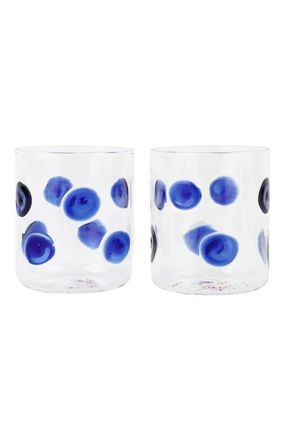 Vietri Drop Blue Double Old Fashioned Glass at Nordstrom