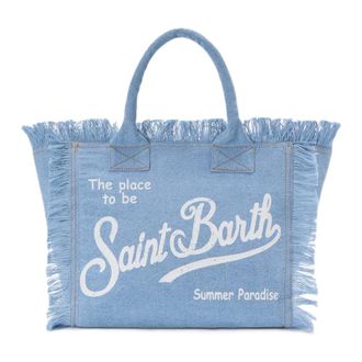 MC2 Saint Barth Tote Bags, female, Blue, Size: ONE SIZE Vanity Shoulder Bag