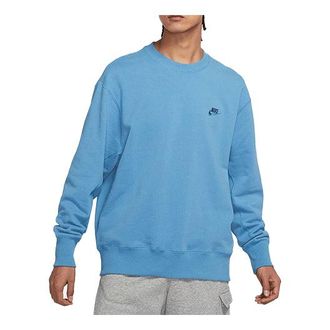 Nike Mens Nike Sportswear Logo Casual Sports Round Neck Pullover Blue DA0022-469