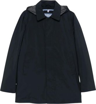 People of Shibuya Takuya Pm 773 Hooded Coat - Heren - Regenjassen - Blauw - 2XL - Polyester - Jassen
