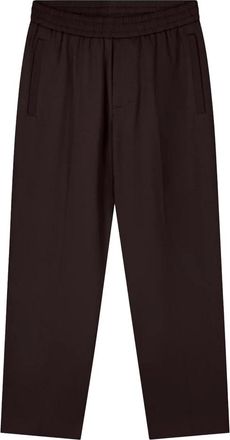 Olaf Hussein Slim Elastische Broek - Heren - Straight fit broeken - Bruin - L - Broeken