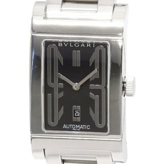 Bulgari Pre-owned Watches, male, Black, Size: ONE SIZE Pre-owned Stainless Steel watches