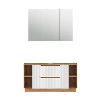Vicco Conjunto De Muebles De Ba&ntilde;o Lotta, Blanco, 2 Piezas, Vicco