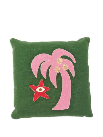 Jonathan Adler Playa Corded Palm cushion - Green