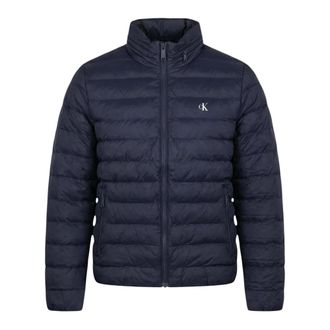 Calvin Klein Jeans Winter Jackets, male, Blue, Size: 2XL Lightweight Nylon Puffer Jacket