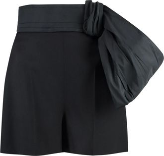 Alexander McQueen Broeken - Dames - Bermuda - Zwart - XS - Wol - Korte Broeken