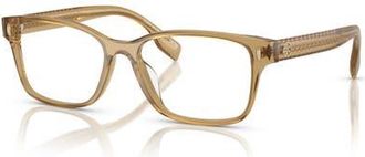 Tory Burch 53mm Rectangle optical glasses in Green at Nordstrom