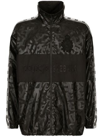 Dolce & Gabbana Trainingsjack met print - Zwart