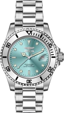 Invicta Pro Diver 50586 Herenhorloge - Quartz Uurwerk - Roestvrij Staal met Blauwe Wijzerplaat - 40 mm