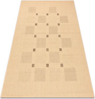 RugsX Rugsx - Alfombra De Cuerda Sisal Floorlux 20079 Color Ma&iacute;z/color Caf&eacute; Beige 160x230 Cm