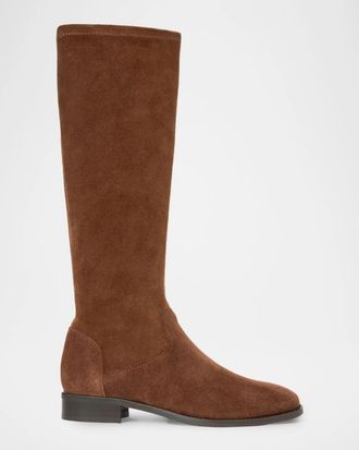 Aquatalia 25mm Sabrena Waterproof Suede Knee-High Boots