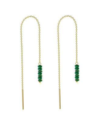 Liv Oliver 18K 1.75 Ct. Tw. Emerald Earrings