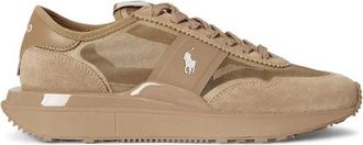 Polo Ralph Lauren Train 89 Mesh Suede Sneakers - Dames - Sneakers - Bruin - 36 EU - Leer - Schoenen